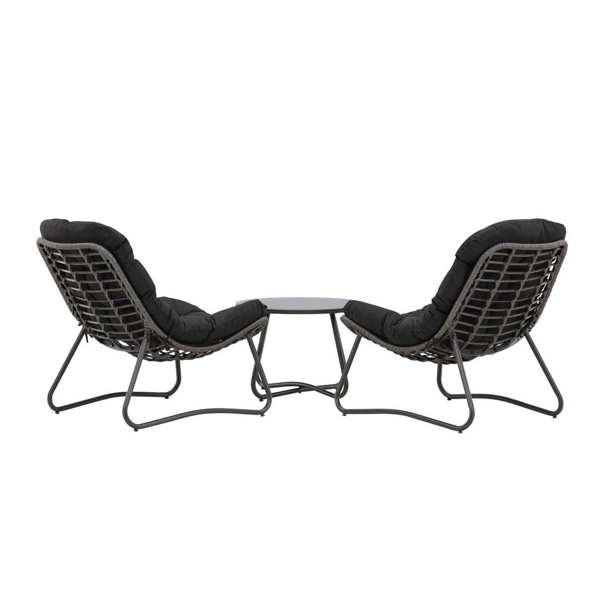 Paris Prix Salon de Jardin 2 Places  Cata  93cm Anthracite