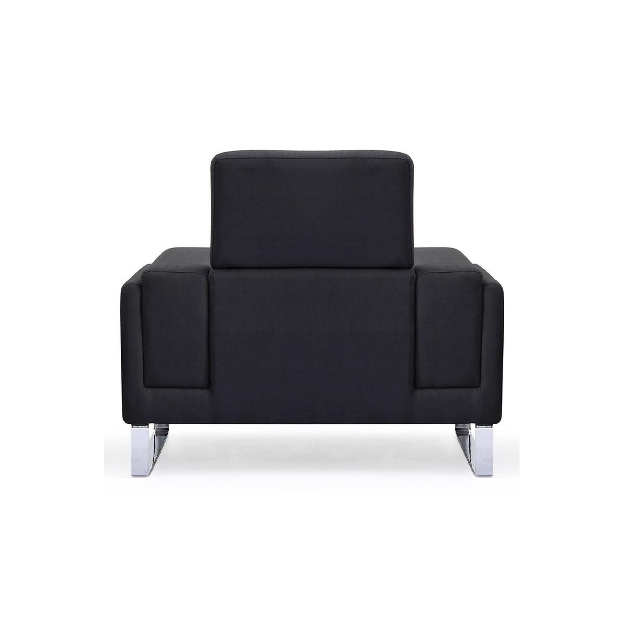 Voir la diapositive 3 : Paris Prix Fauteuil en tissu  ezekiel  104cm noir