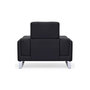 Voir la diapositive 3 : Paris Prix Fauteuil en Tissu  Ezekiel  104cm Noir