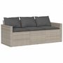 Voir la diapositive 3 : VIDAXL Salon de jardin 6 pcs avec coussins gris clair resine tressee