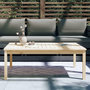 Voir la diapositive 3 : VIDAXL Table de jardin 121x82,5x45 cm bois massif de pin