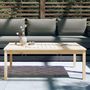 Voir la diapositive 3 : VIDAXL Table de jardin 121x82,5x45 cm bois massif de pin
