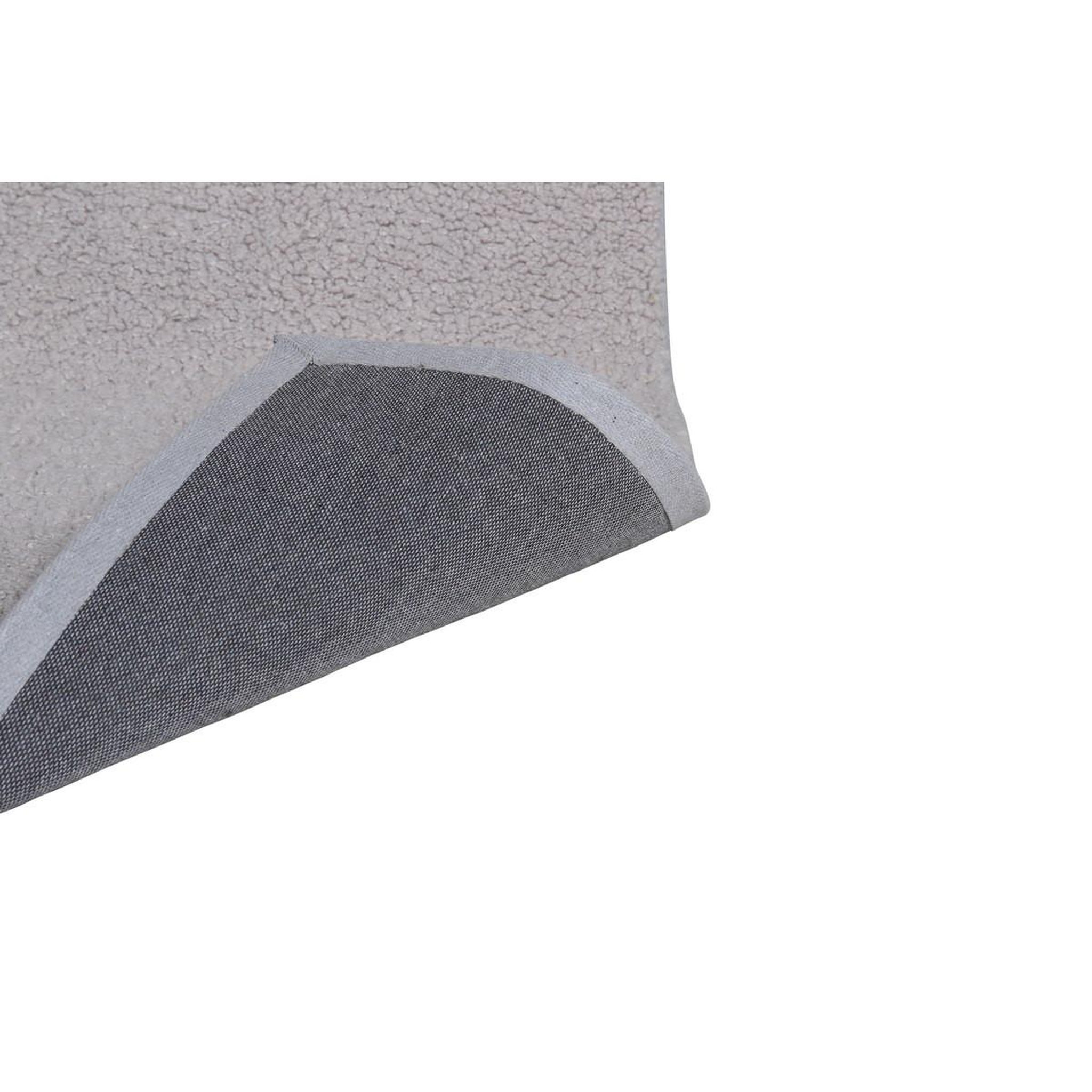 Voir la diapositive 4 : Paris Prix Tapis uni  teddy  160x230cm gris