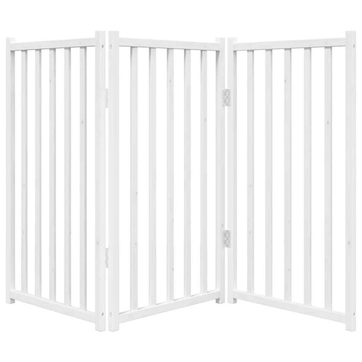 VIDAXL Barriere pour chien pliable 3 panneaux 150 cm bois sapin massif