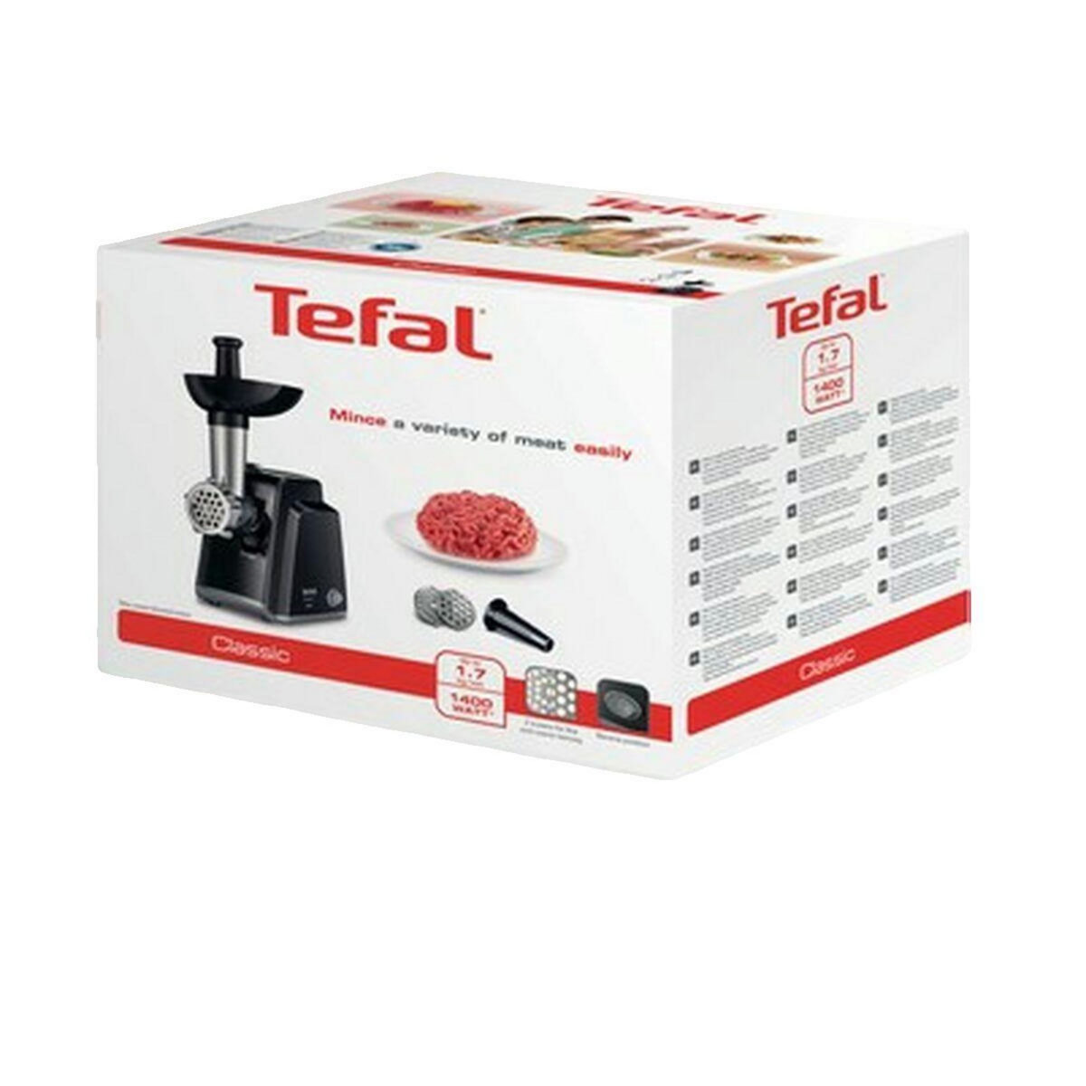 TEFAL Hachoir Tefal 1400 W Noir et Acier inoxydable