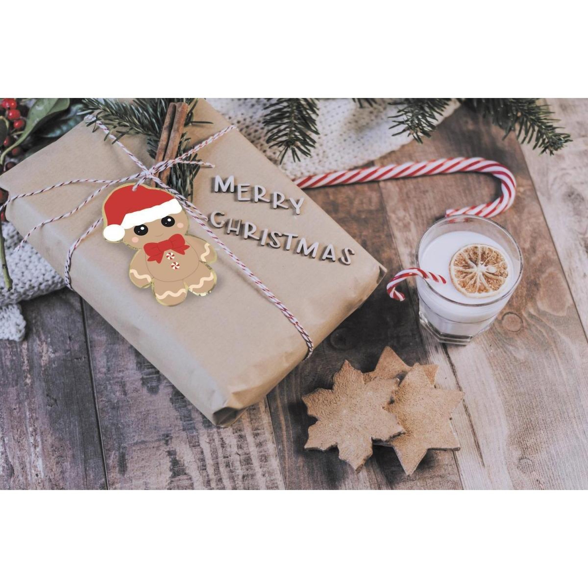 Voir la diapositive 2 : PartyPro Etiquettes cadeaux sweety Xmas x10