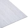 VIDAXL Planches de plancher autoadhesives 5,11 m^2 PVC Blanc