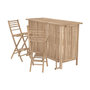 Voir la diapositive 1 : Rendez vous déco Ensemble bar et chaise de bar de jardin en bambou (lot de 2)-Vadella