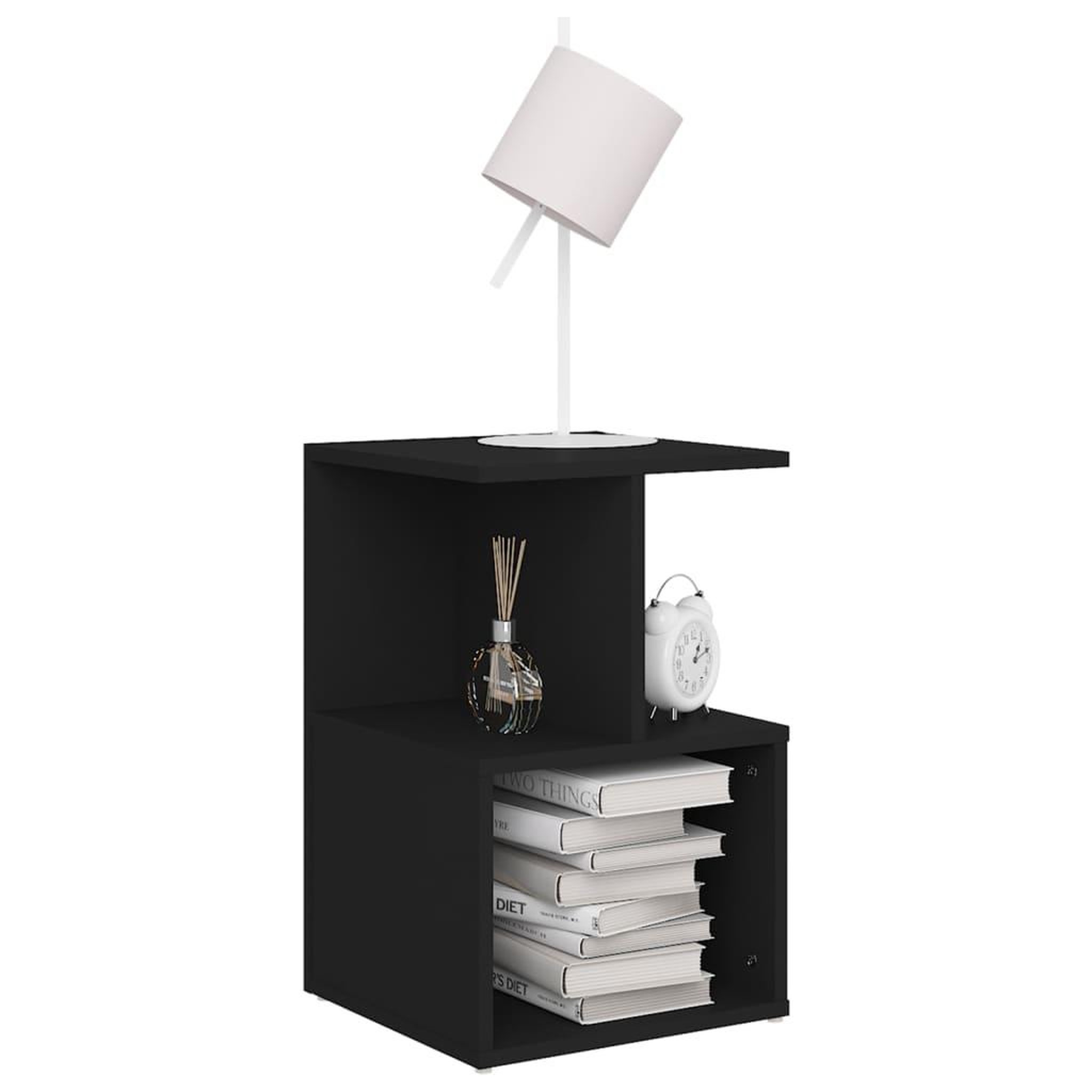 Voir la diapositive 3 : VIDAXL Tables de chevet 2 pcs noir 35x35x55 cm bois d'ingenierie