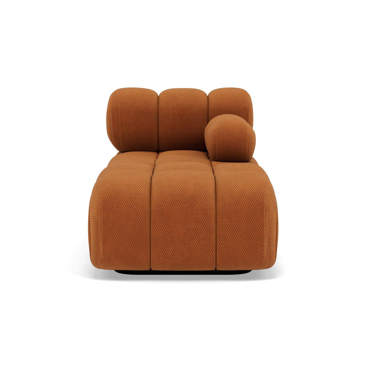 LISA DESIGN Ruby - module d'assise méridienne droite en velours texturé