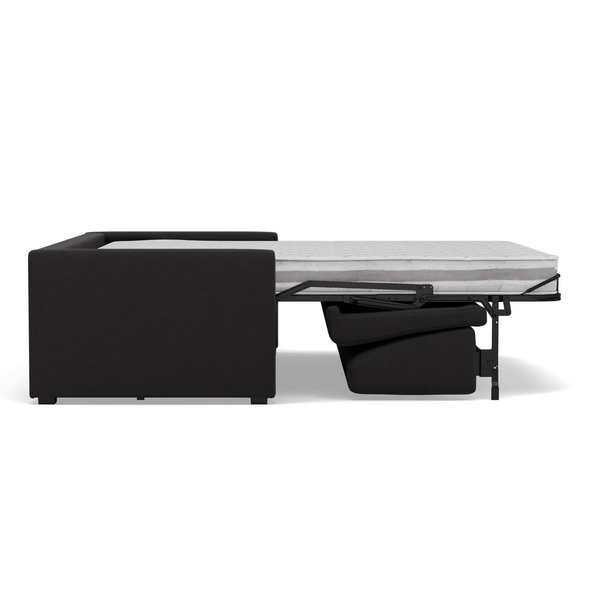 BEST MOBILIER Julia - canapé 3 places convertible express couchage quotidien 140 cm matelas 18 cm en tissu