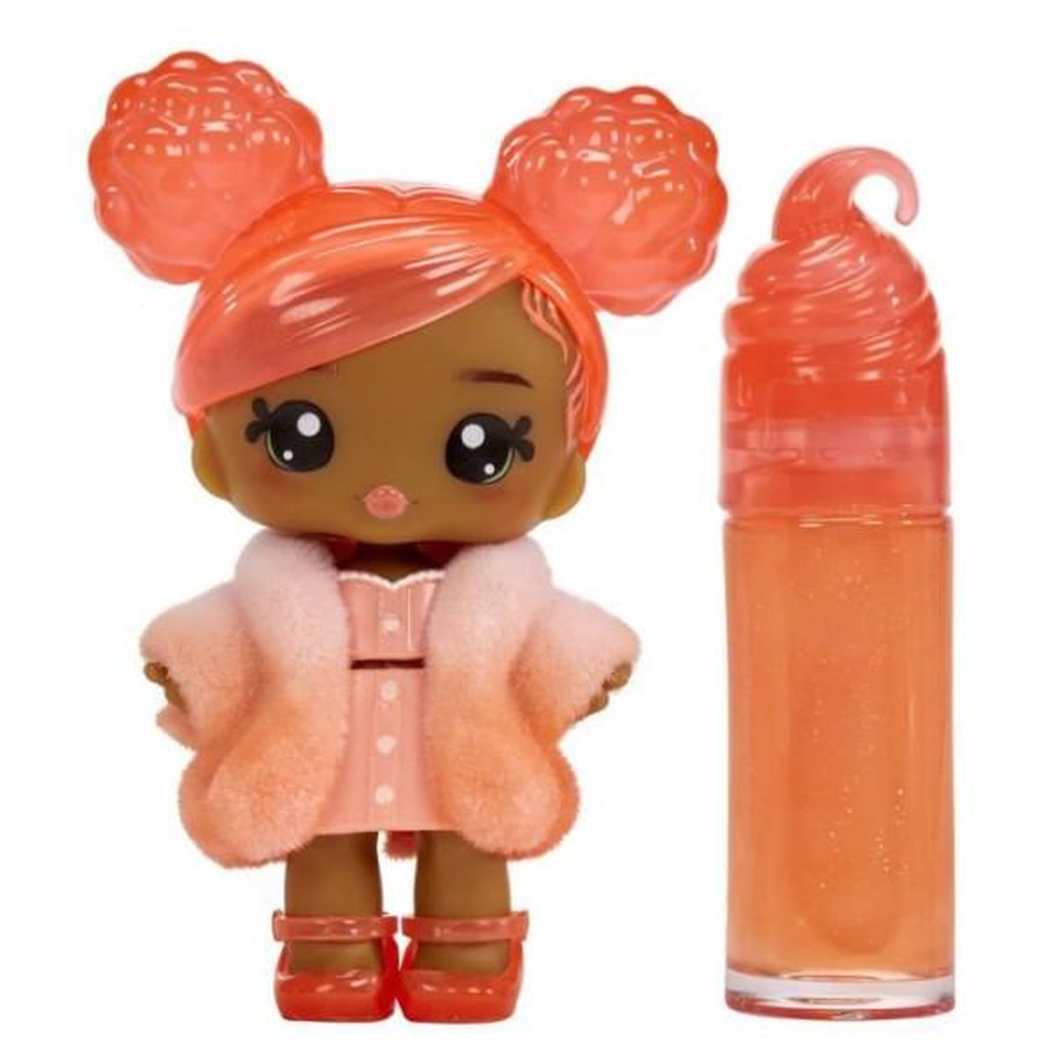 L.O.L. SURPRISE! Yummiland - 1 poupée 10 cm et un gloss pailleté a créer - Piper - Goût Peche - Des 4ans