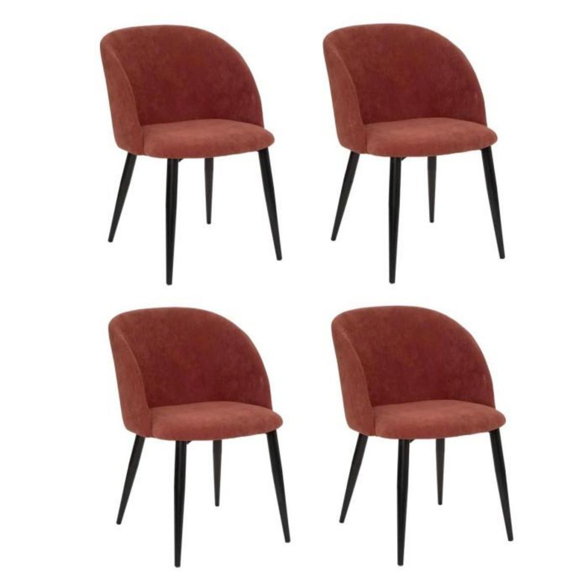 ATMOSPHERA Lot de 4 Chaises Design  Celeste  80cm Terracotta