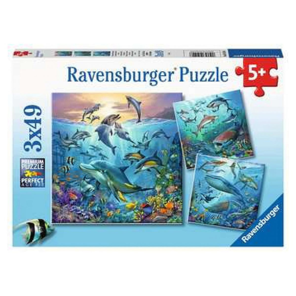 RAVENSBURGER 3 X 49pcs Le monde animal de l'océan