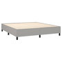 Voir la diapositive 5 : VIDAXL Sommier a lattes de lit et matelas et LED Gris clair 180x200 cm