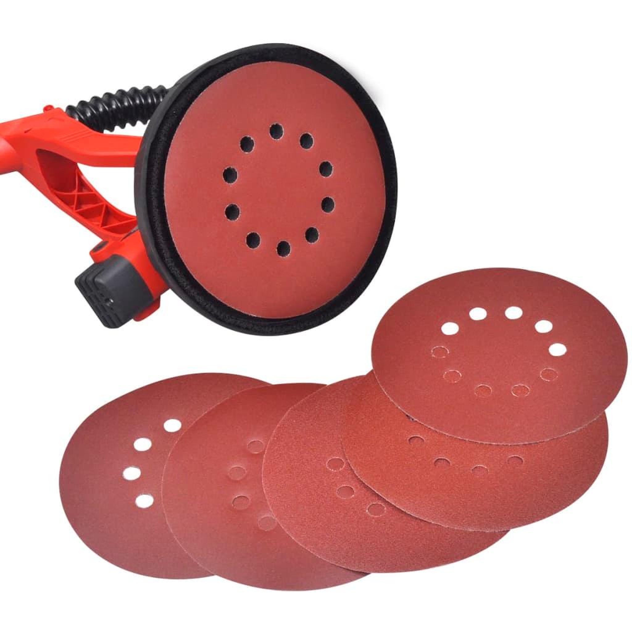 Voir la diapositive 5 : VIDAXL Ponceuse de cloison seche Rouge 750 W