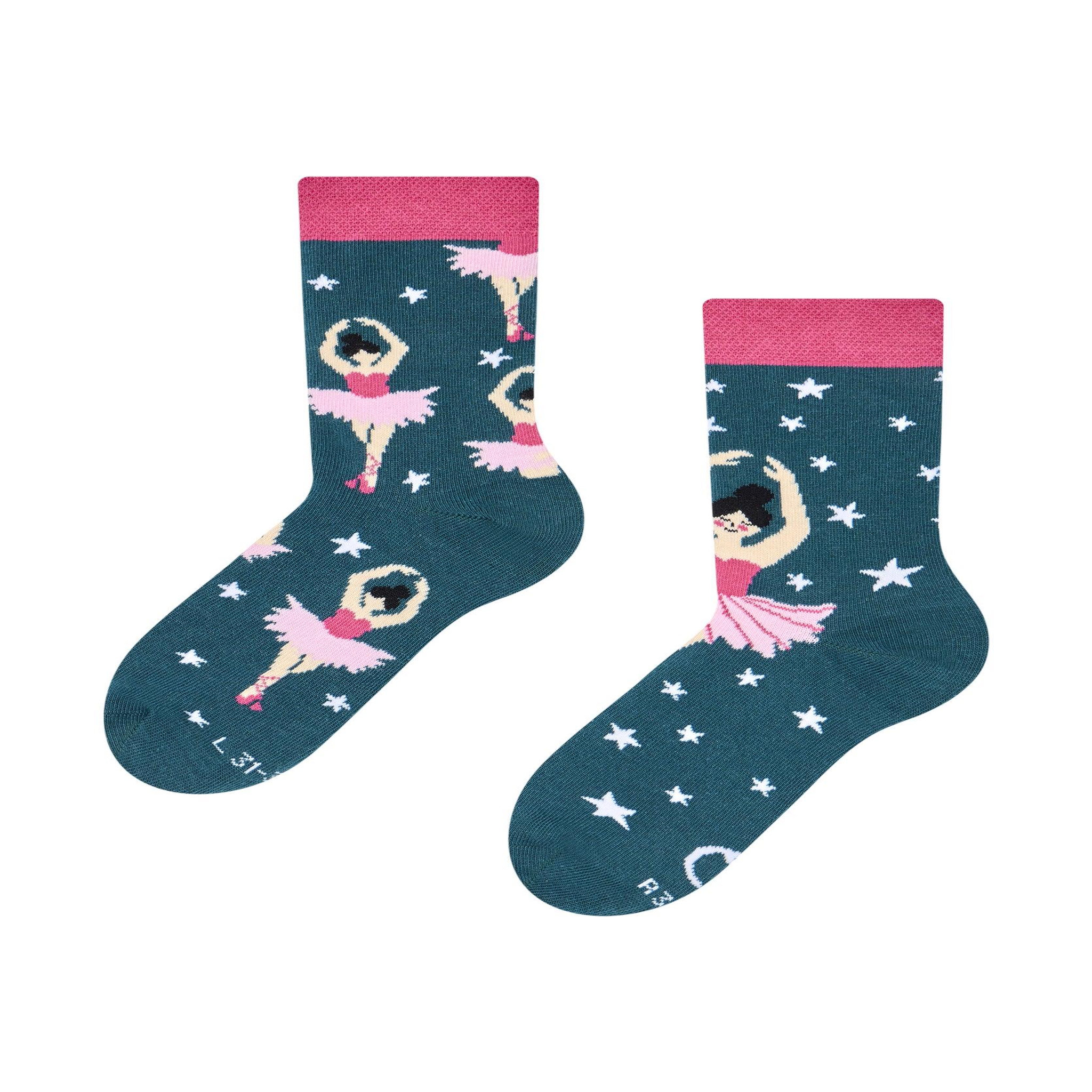 DEDOLES Chaussettes enfants ballerines. Coloris disponibles : Vert