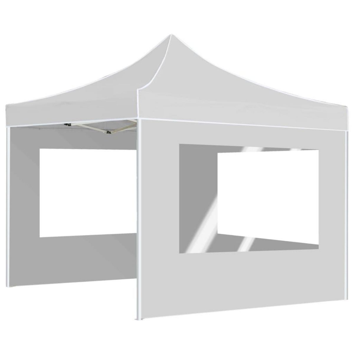 VIDAXL Tente de reception pliable avec parois Aluminium 3x3 m Blanc