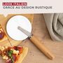 Voir la diapositive 5 : Fackelmann Roulette à pizza géante manche en bois 23 cm Fackelmann Pizza & Pasta