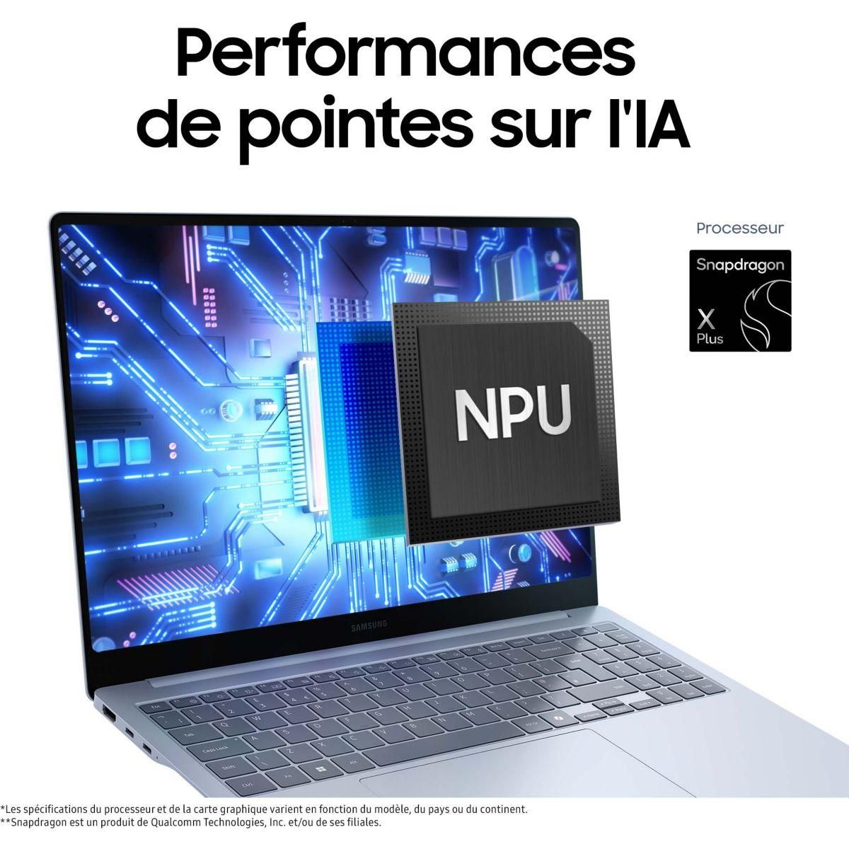 Samsung Ordinateur portable Galaxy Book4 Edge + souris + sacoche