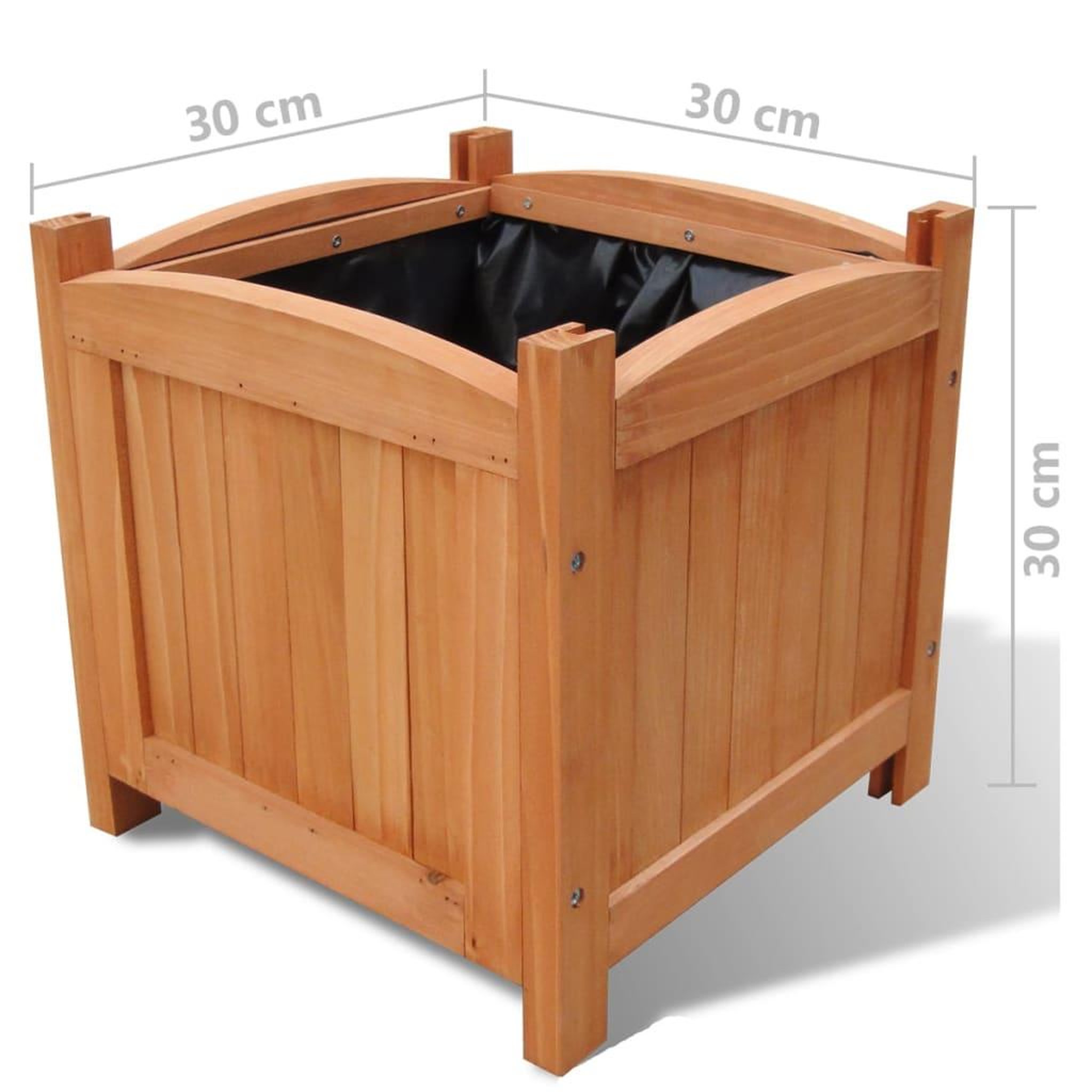 Voir la diapositive 5 : VIDAXL Lits sureleves 4 pcs 30 x 30 x 30 cm