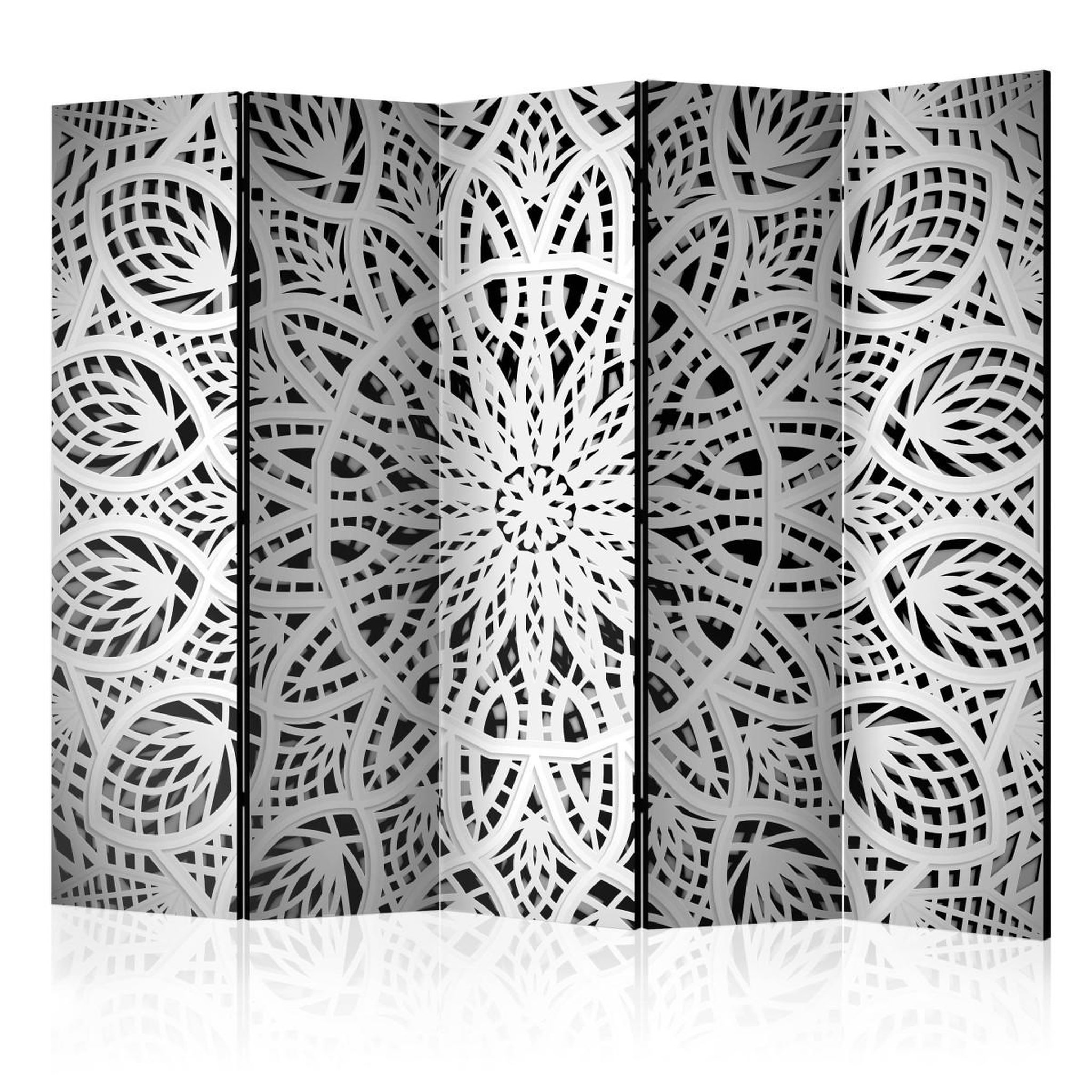 Paris Prix Paravent 5 volets  white mandala  172x225cm