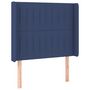 Voir la diapositive 3 : VIDAXL Tete de lit a LED Bleu 103x16x118/128 cm Tissu