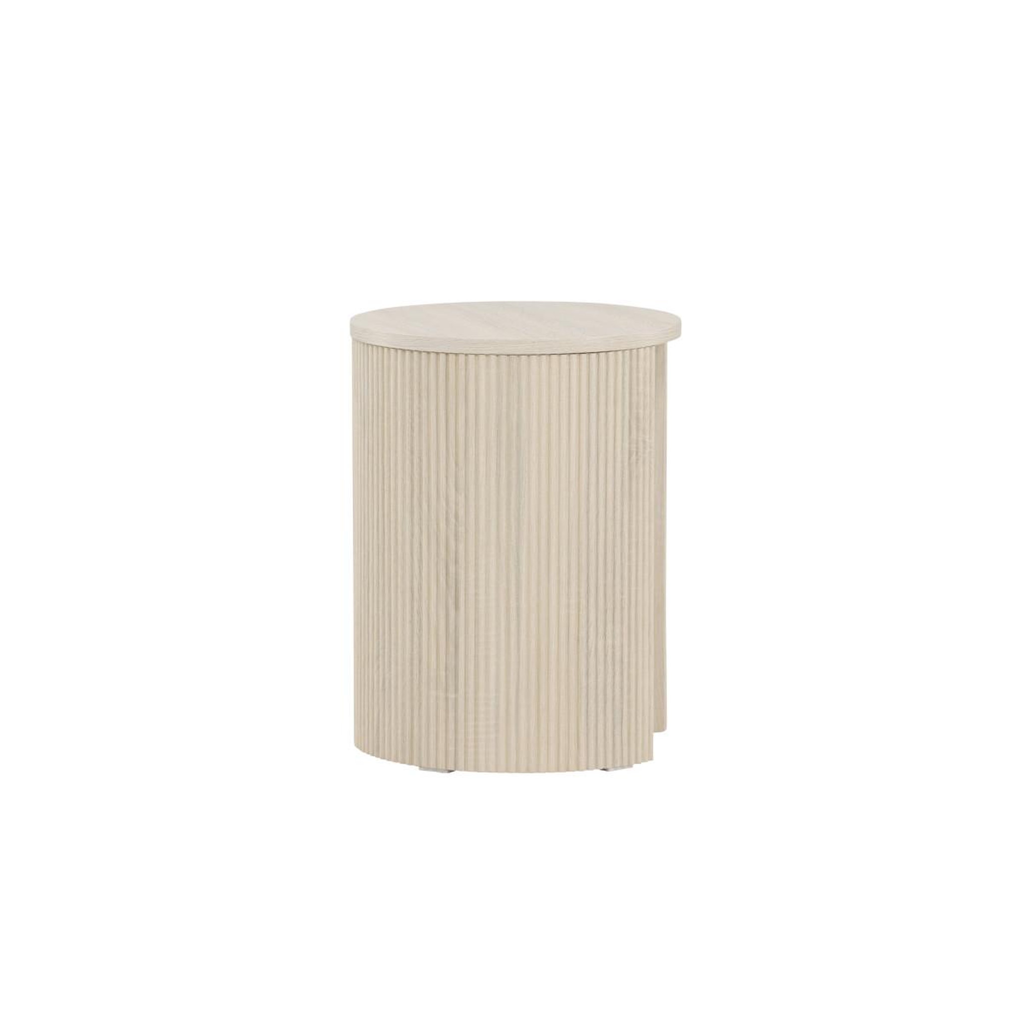Voir la diapositive 6 : Paris Prix Table d'appoint nervurée  bristol  52cm naturel