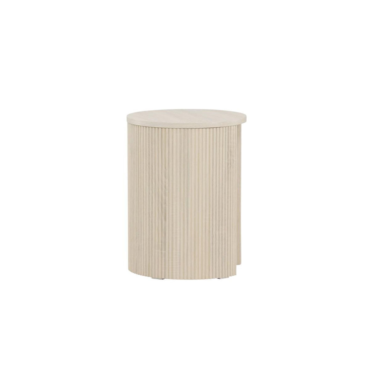 Paris Prix Table d'Appoint Nervurée  Bristol  52cm Naturel