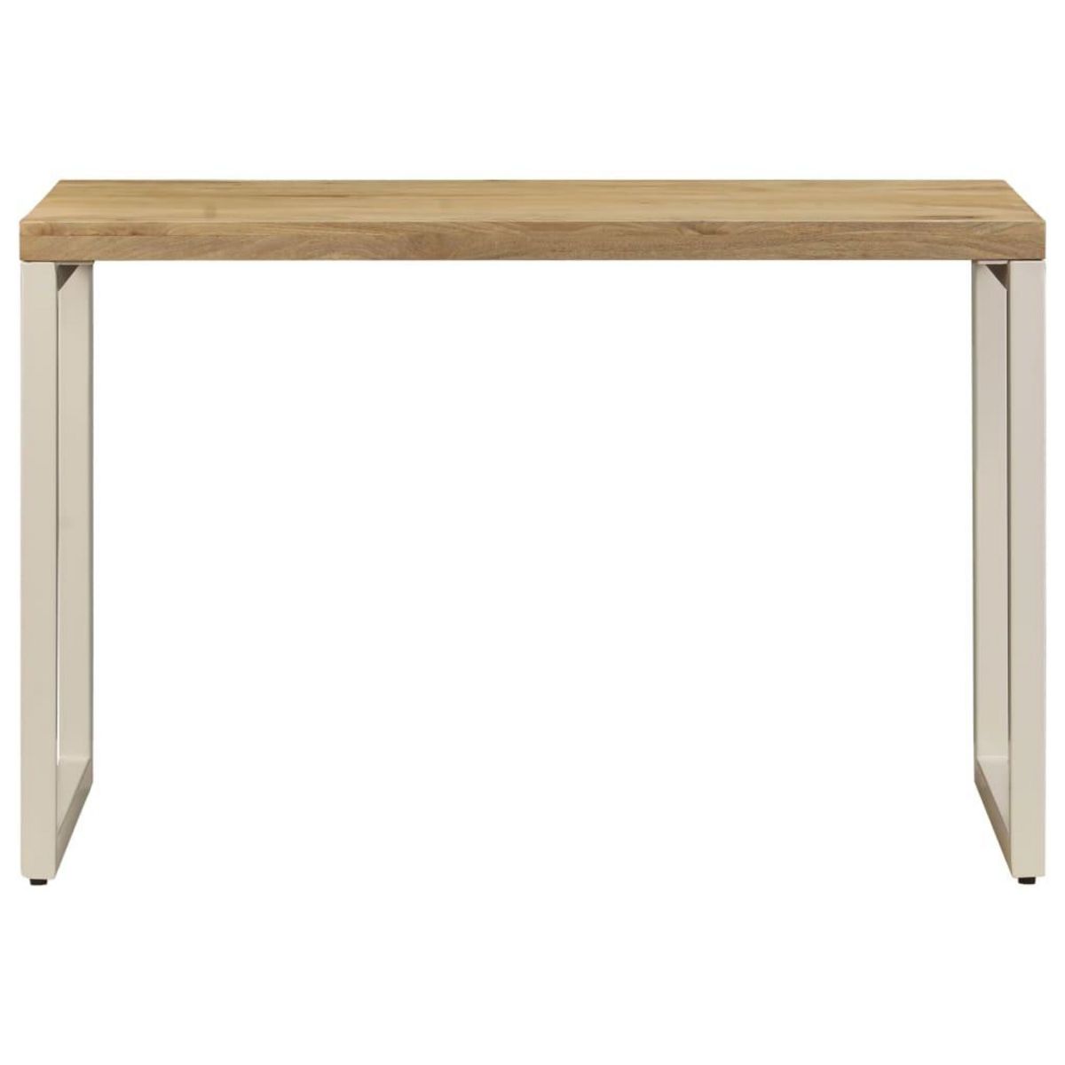 VIDAXL Table a manger 115x55x76 cm Bois de manguier massif et acier