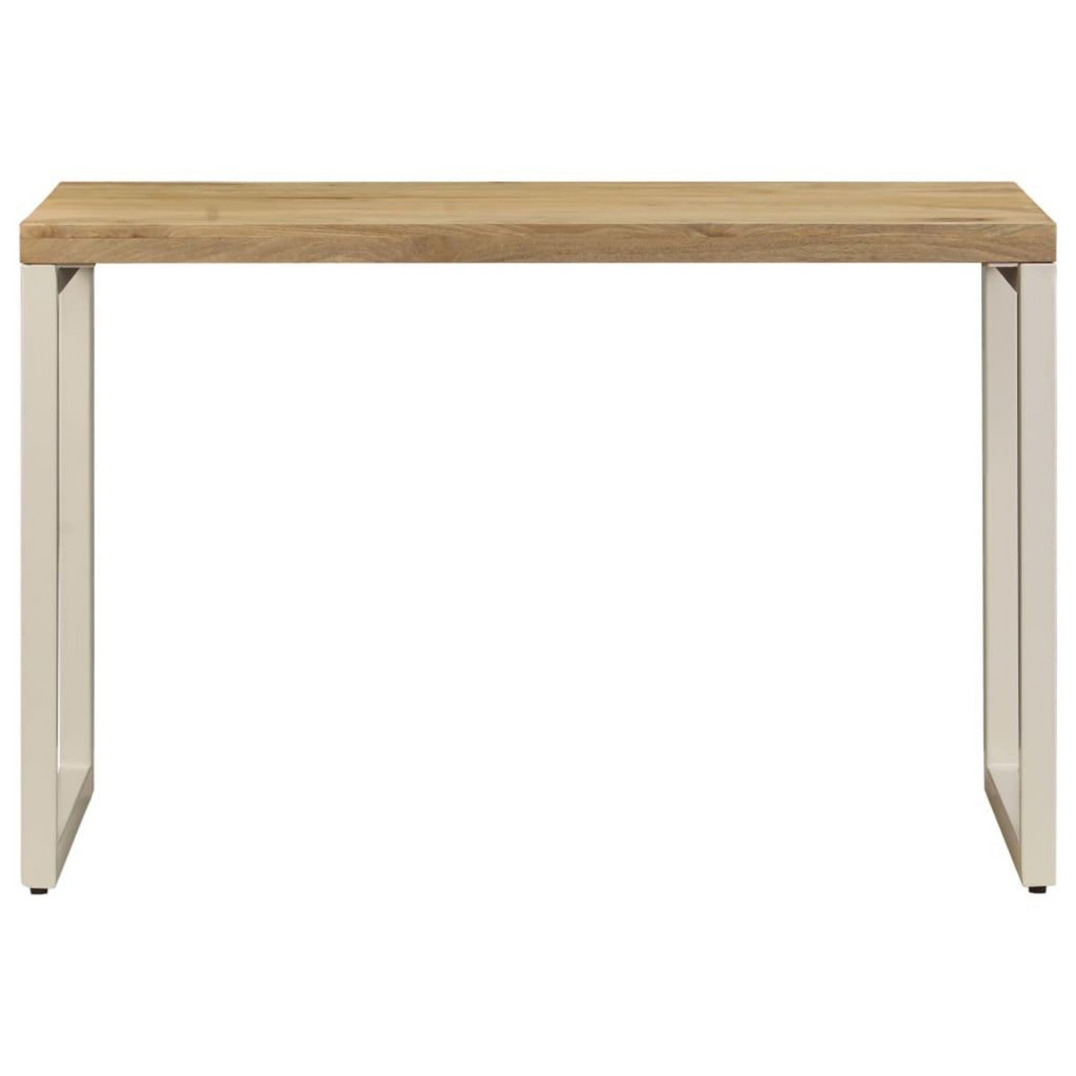 VIDAXL Table a manger 115x55x76 cm Bois de manguier massif et acier