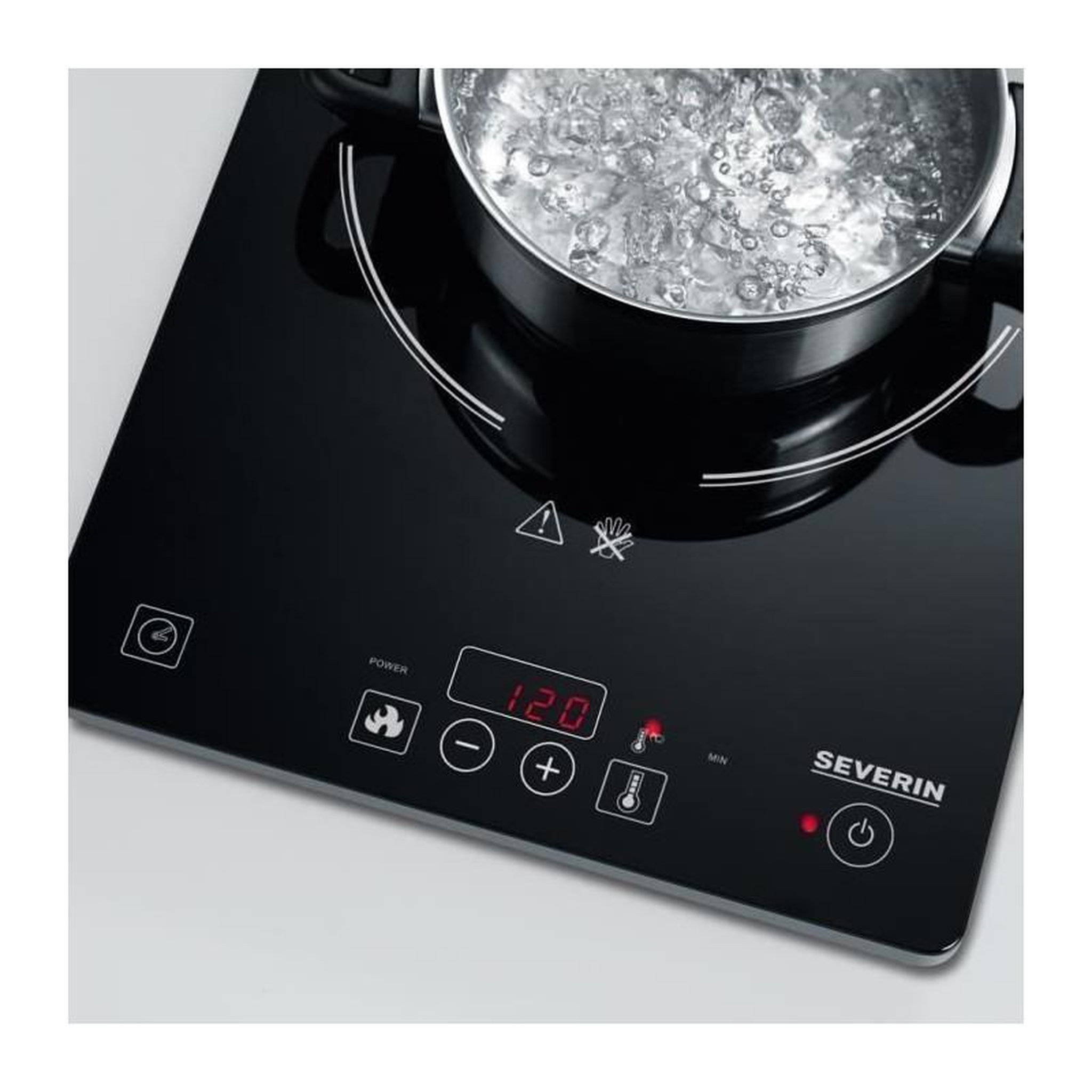 Voir la diapositive 2 : SEVERIN Table de cuisson induction posable 2000w - KP1071