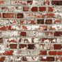 Voir la diapositive 2 : DUTCH WALLCOVERINGS DUTCH WALLCOVERINGS Papier peint Brique Rouge