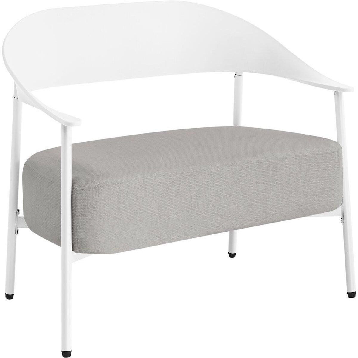 Habitat et Jardin Salon de jardin en métal et plastique  Céora  - 4 places - Blanc