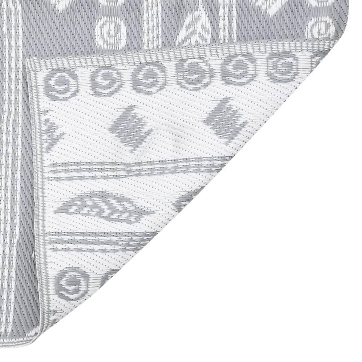 VIDAXL Tapis d'exterieur Gris 80x150 cm PP