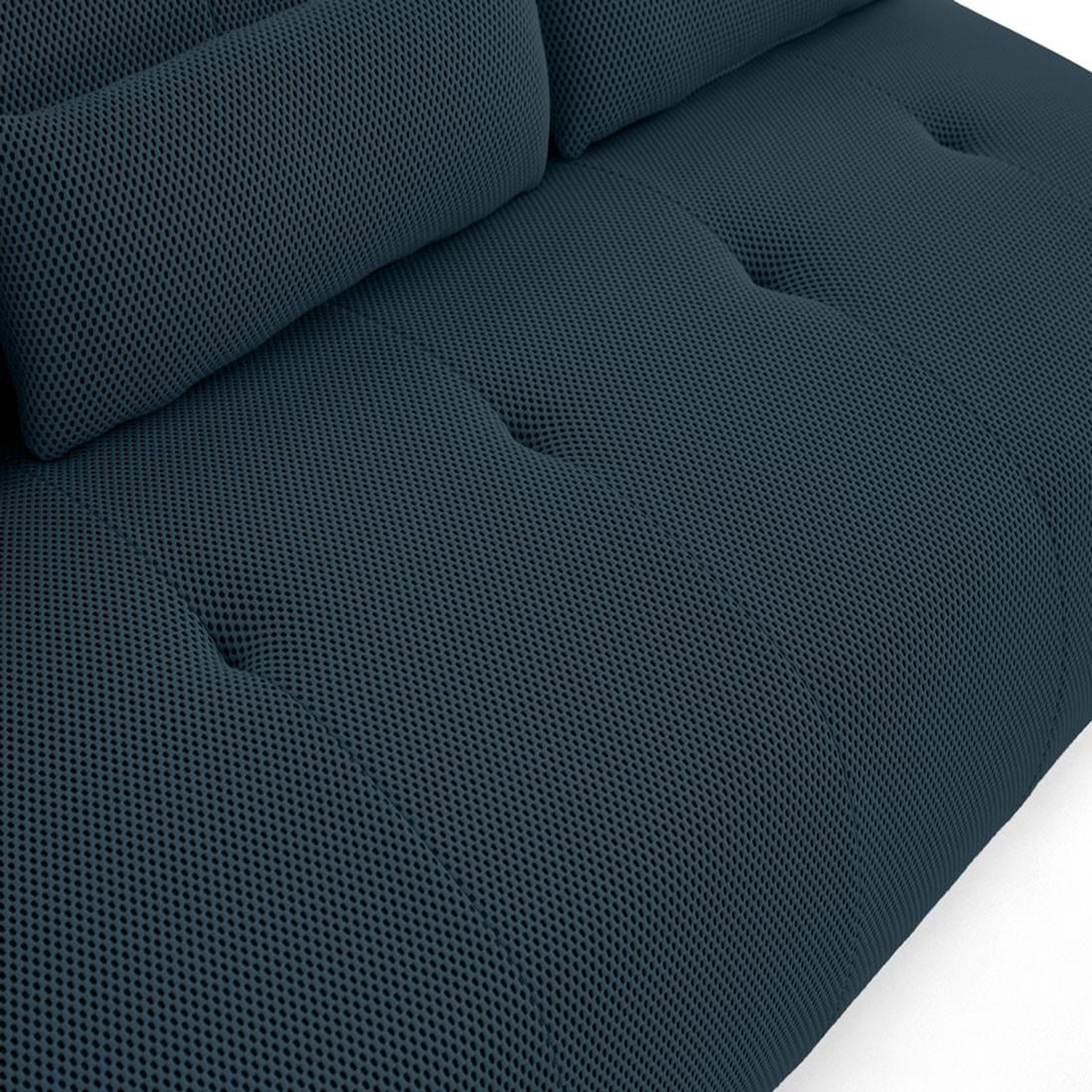 Voir la diapositive 5 : LISA DESIGN Onyx - canapé droit 3 places - en tissu mailles 3d