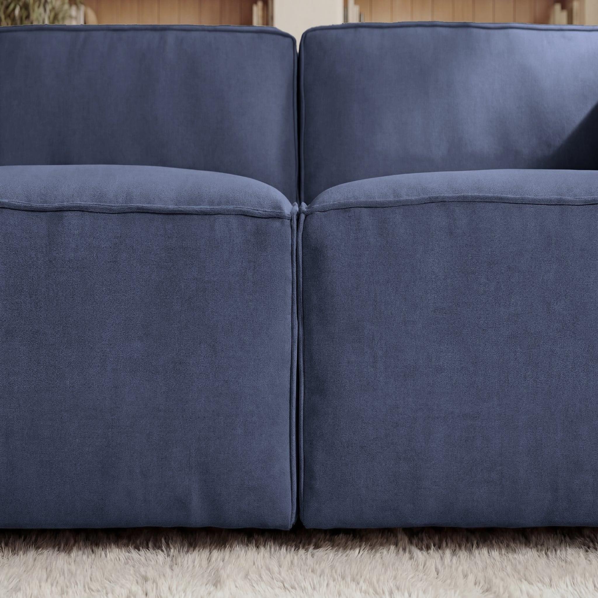 Voir la diapositive 5 : CASANOVA PARIS Mini basil - canapé droit tissu lisse 2 places