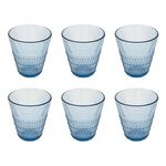 SECRET DE GOURMET Lot de 6 Gobelets Bas  Joa  27cl Bleu