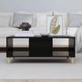Voir la diapositive 3 : VIDAXL Table basse Noir 90x50x36,5 cm Bois d'ingenierie