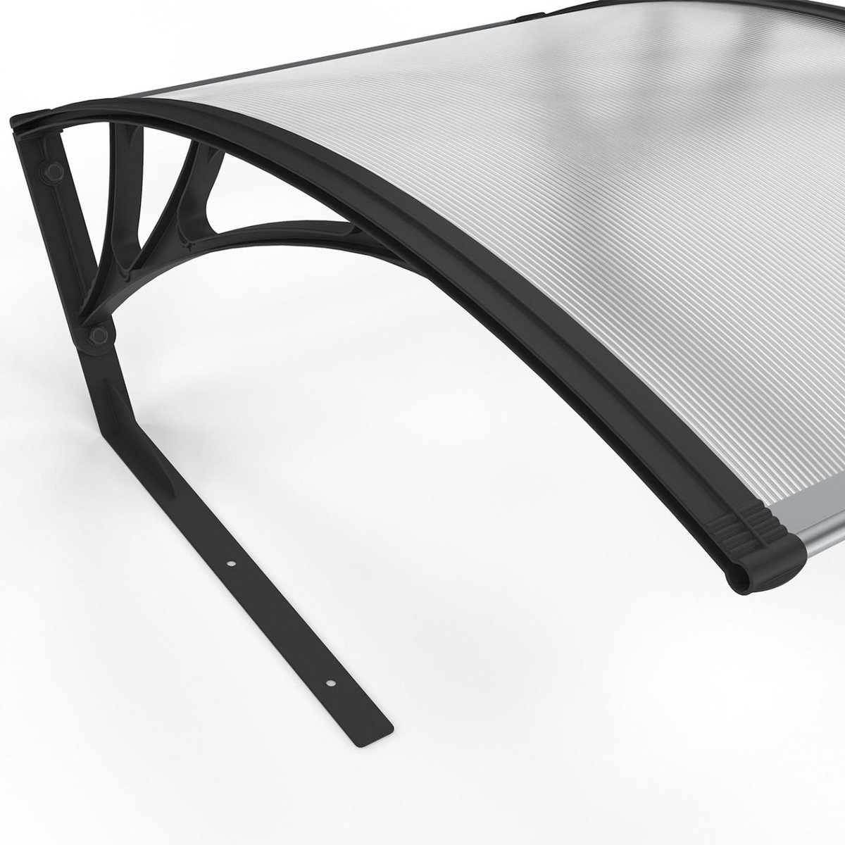 ID MARKET Toit de protection UV en polycarbonate pour robot tondeuse gris anthracite