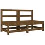 Voir la diapositive 3 : VIDAXL Canapes centraux avec coussins 2 pcs marron miel