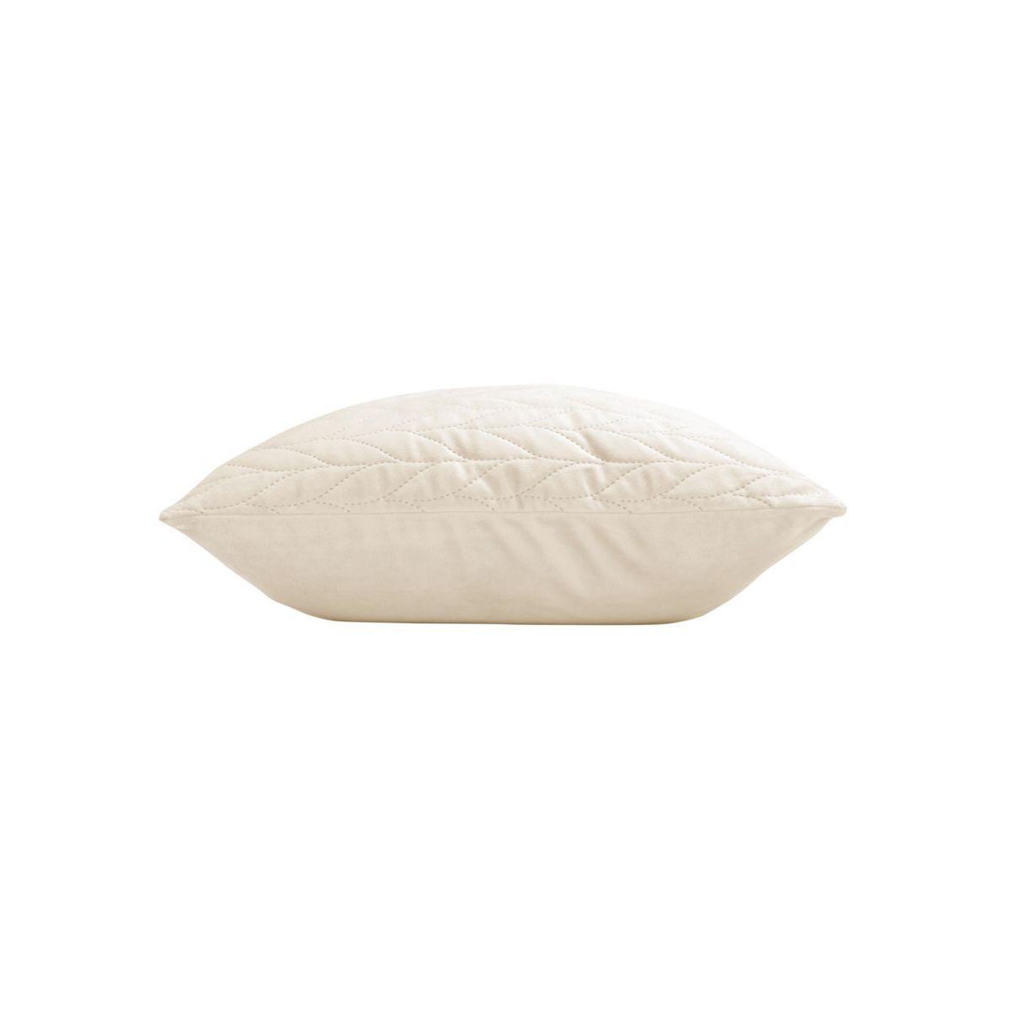 Voir la diapositive 2 : Douceur d'Intérieur Housse de coussin en velours  daisy  40x40cm naturel