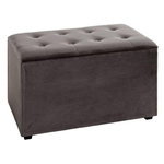 Paris Prix Coffret de Rangement Velours  Idaya  65cm Anthracite