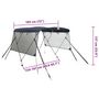 Voir la diapositive 6 : VIDAXL Toit bimini a 3 arceaux parois en maille 183x(154-167)x137 cm