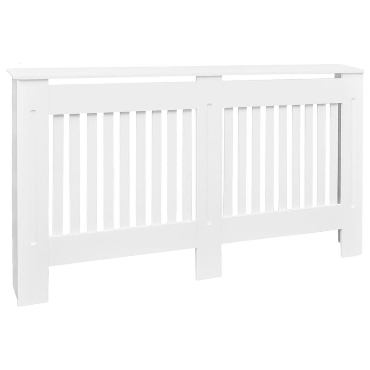 VIDAXL Cache-radiateur 152 cm MDF Blanc