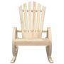 Voir la diapositive 4 : VIDAXL Chaise a bascule Adirondack bois de sapin massif