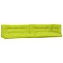 Voir la diapositive 2 : VIDAXL Coussins de palette lot de 5 vert vif tissu