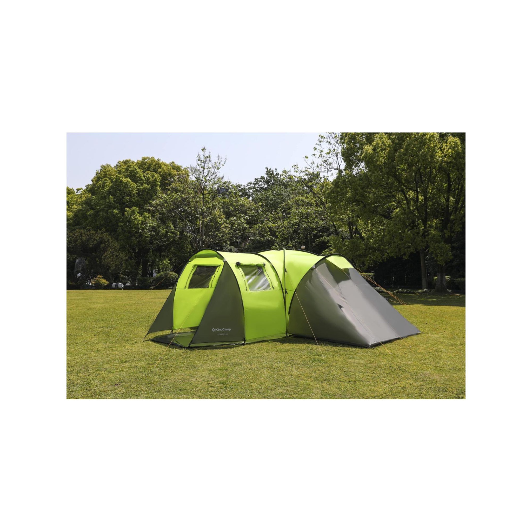Voir la diapositive 6 : KINGCAMP Tente de camping familiale 8 places torino kingcamp - dimensions : 600 x 570 x 203 cm