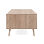 Voir la diapositive 5 : CONCEPT USINE Table basse en bois avec rangement effet cannage TIVAT