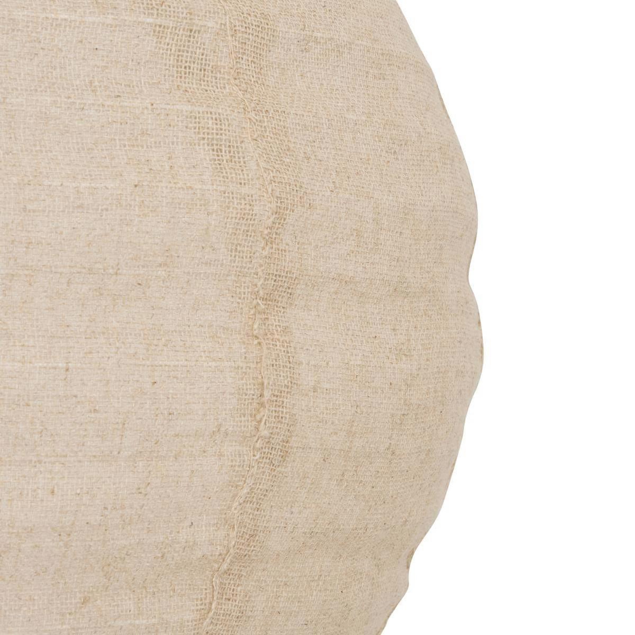 Voir la diapositive 3 : ATMOSPHERA Lanterne Japonaise Boule  Jordy  43cm Beige Lin